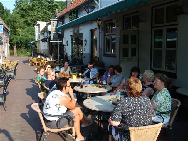 buiten op een terrasje